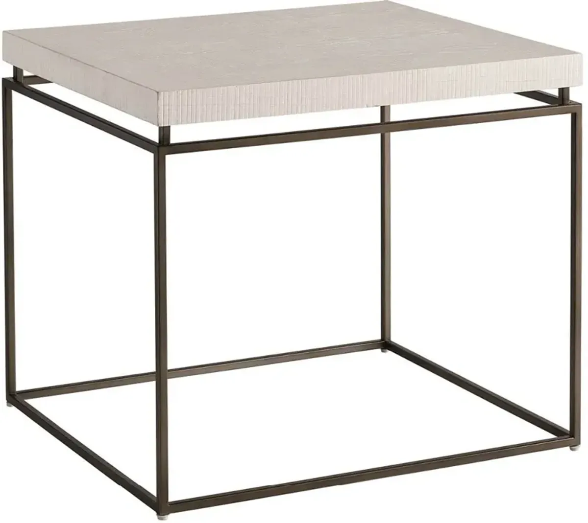 Gracie Oak End Table, Rustic White