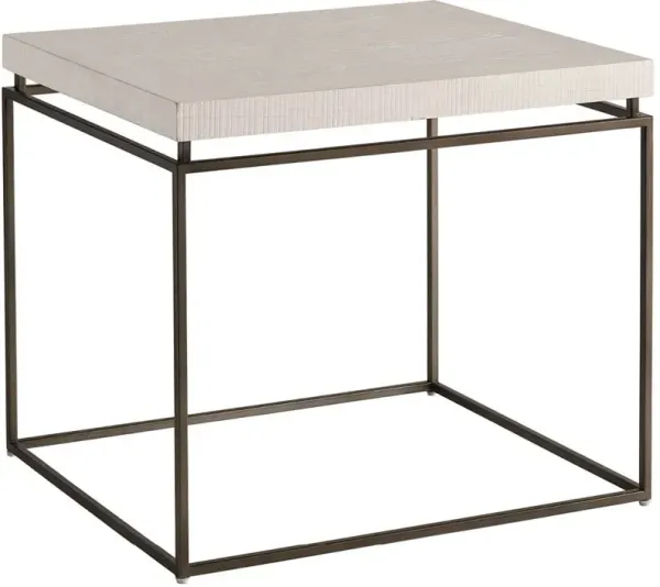 Gracie Oak End Table, Rustic White