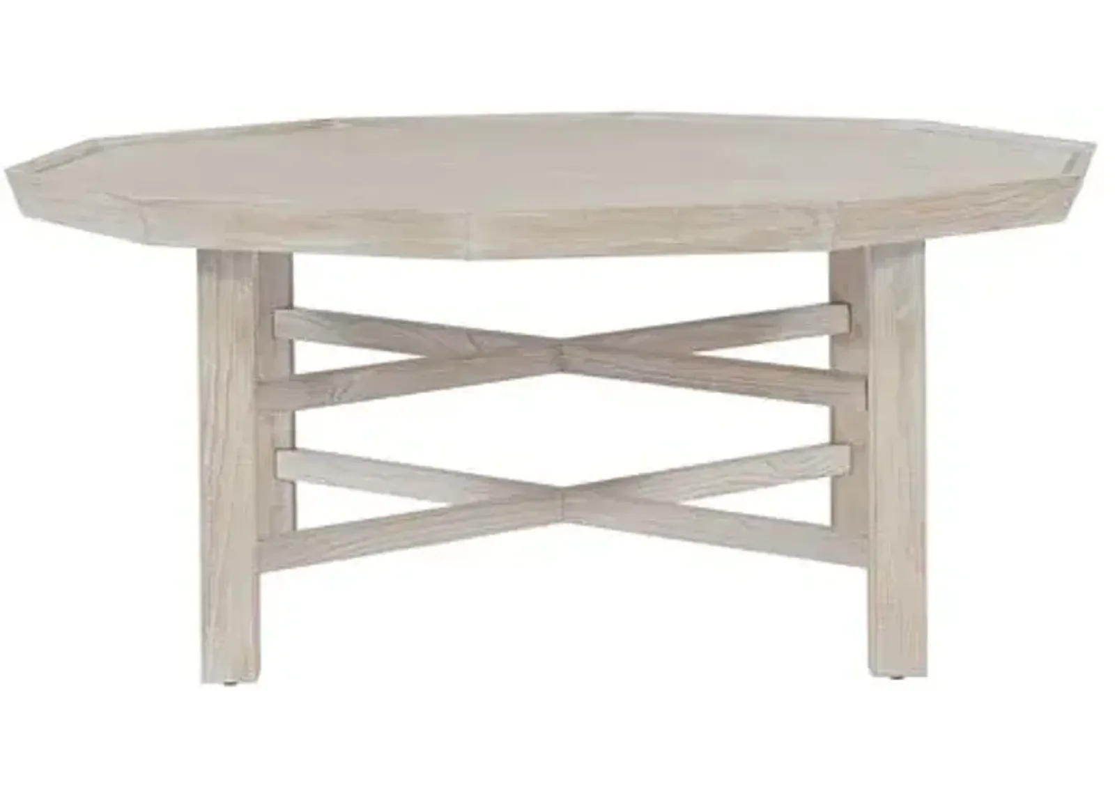 Hailey 46" Cocktail Table - Whitewash