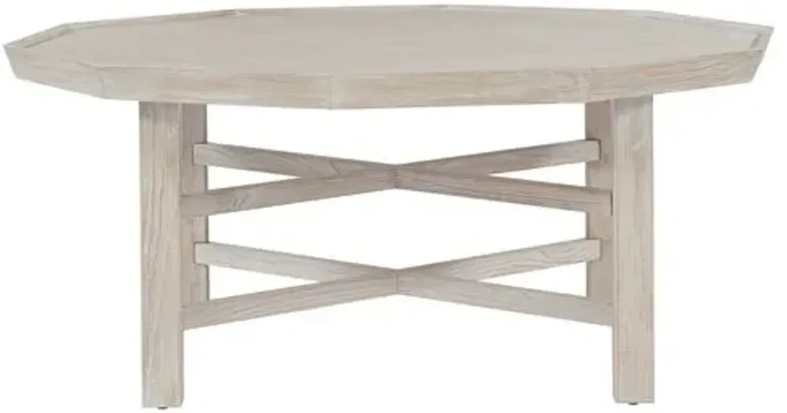 Hailey 46" Cocktail Table - Whitewash