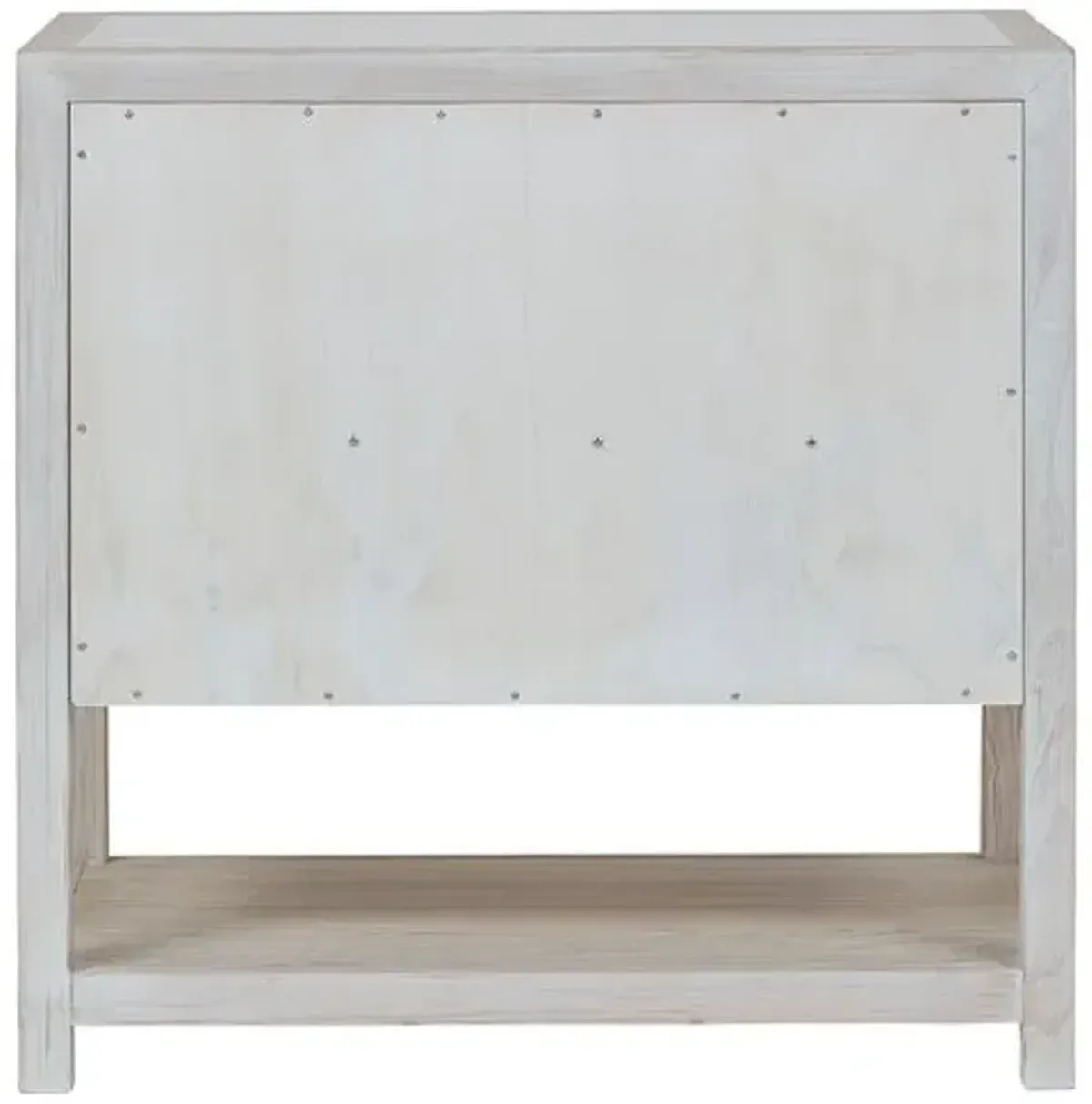 Hailey Oak Nightstand - Whitewash