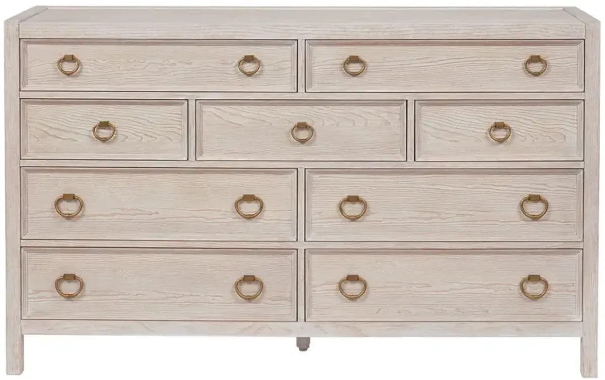 Hailey 9-Drawer Dresser, Whitewash