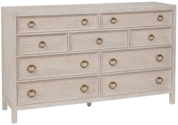 Hailey 9-Drawer Dresser, Whitewash