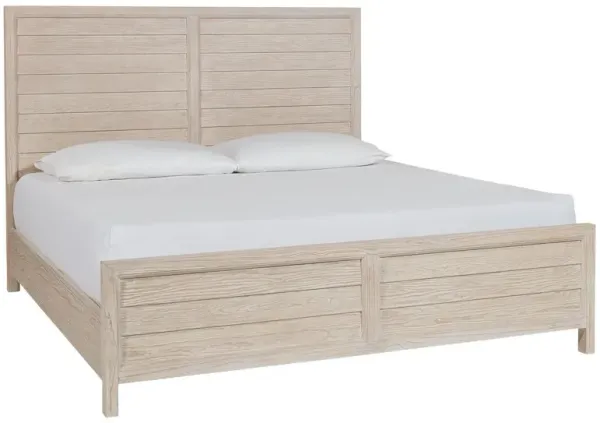 Hailey Panel Bed, Oak Whitewash 