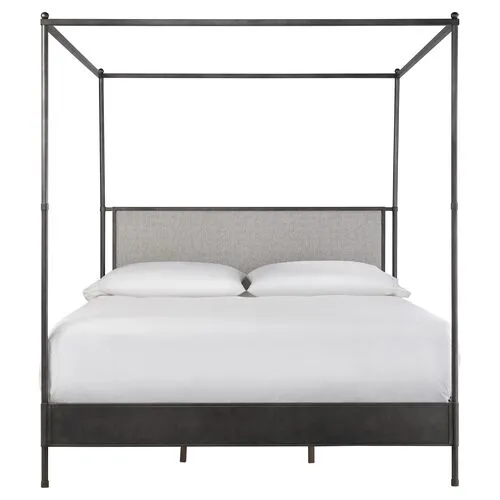 Nadine Canopy Bed - Black