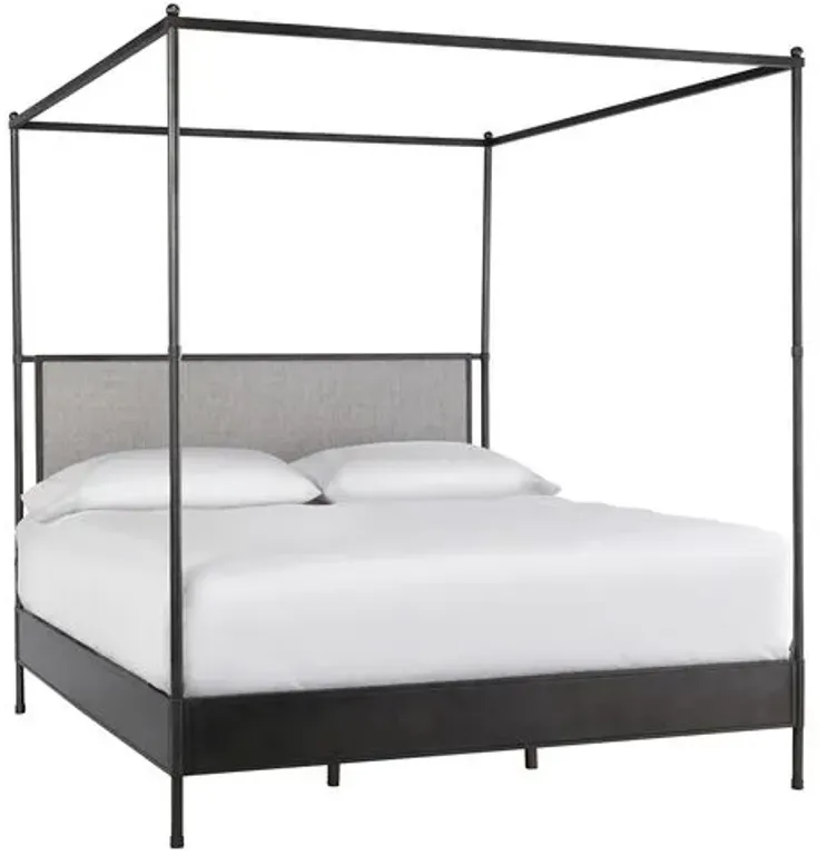 Nadine Canopy Bed - Black