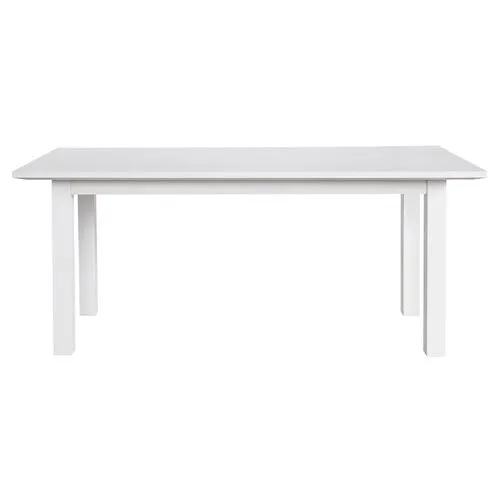 Graham 72" Farmhouse Dining Table - White