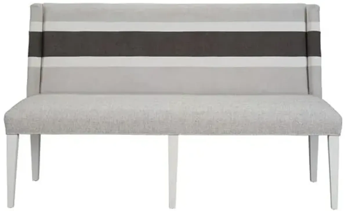 Graham Dining Banquette - White/Gray