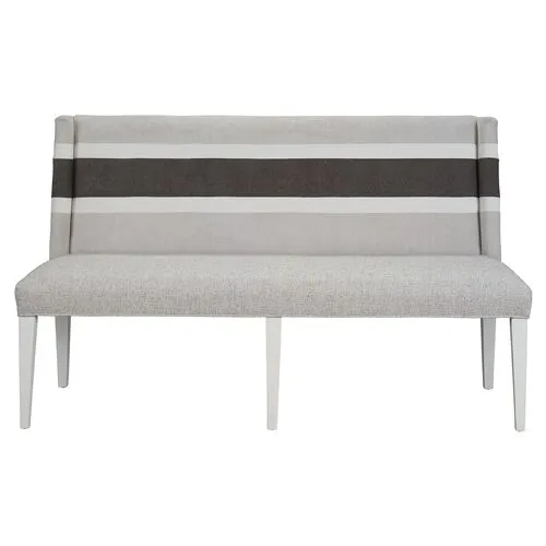 Graham Dining Banquette - White/Gray