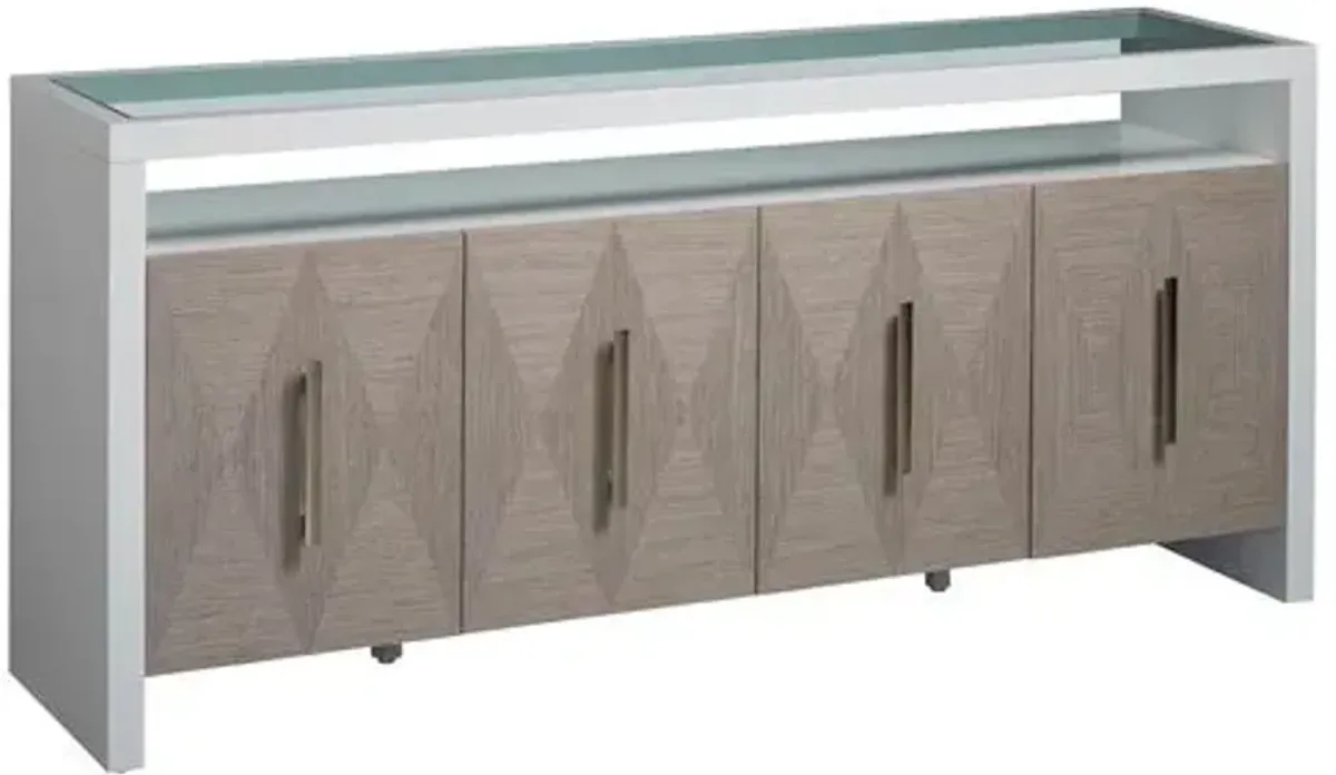 Brooke 76" Sideboard - Gray/White