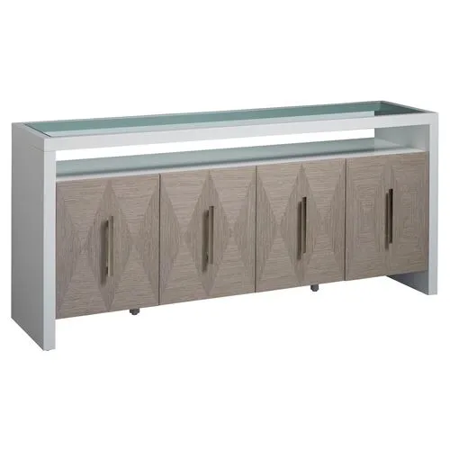 Brooke 76" Sideboard - Gray/White