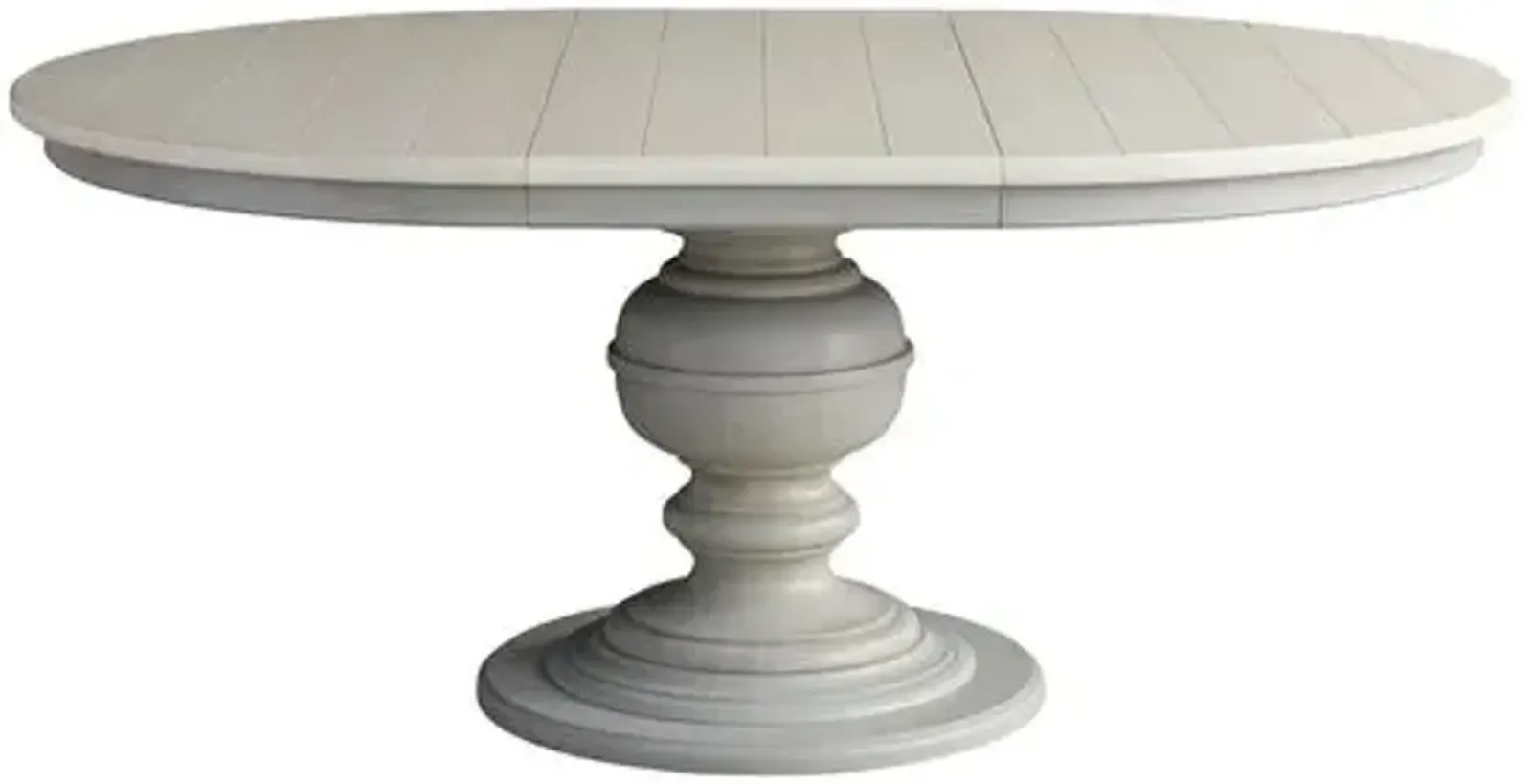 Stella Round Extension Dining Table - French Gray