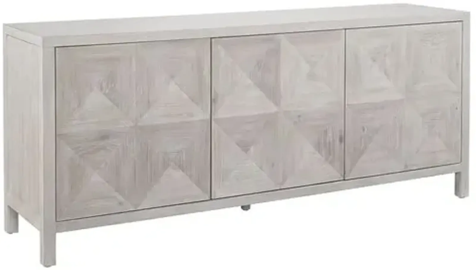 Elsa 76" Credenza - Whitewash - Ivory