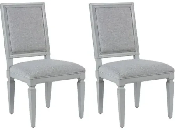 Set of 2 Layla Side Chairs - Gray