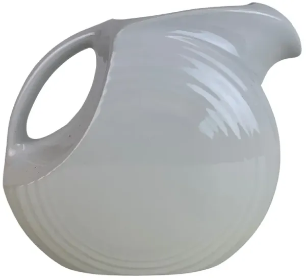 White Fiestaware Disc Pitcher - Eat Drink Home
