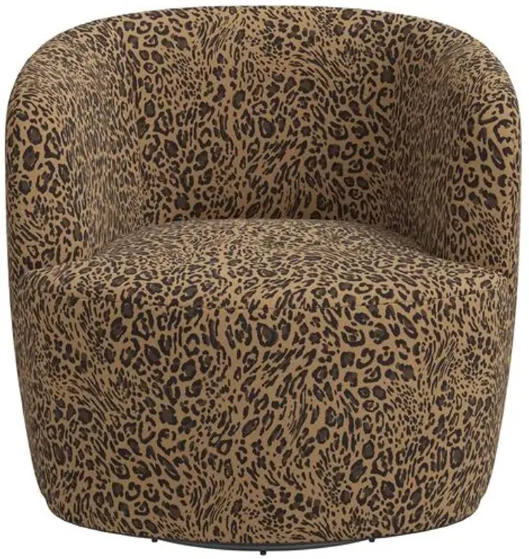 Chester Pounce Swivel Chair - Handcrafted