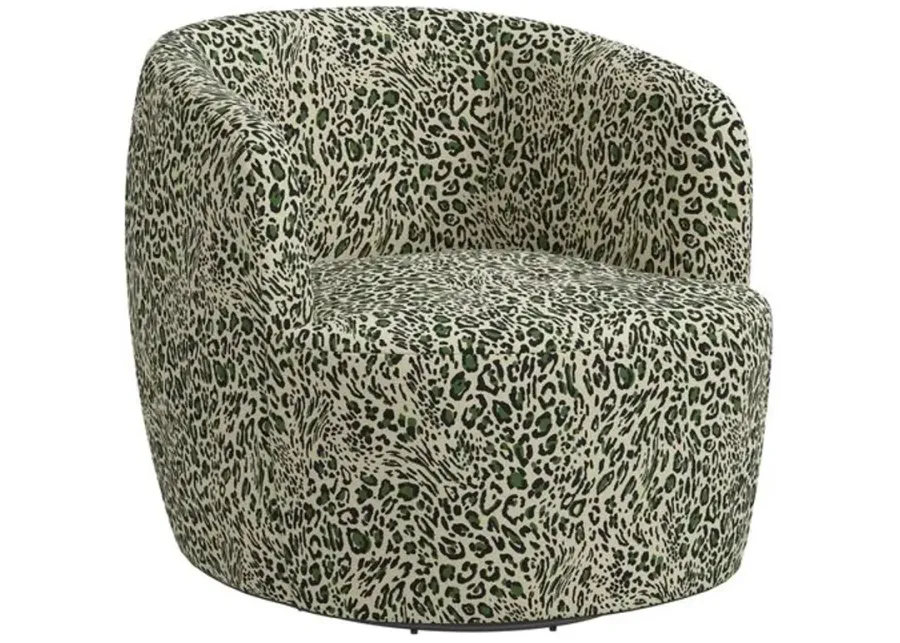 Chester Pounce Swivel Chair - Handcrafted