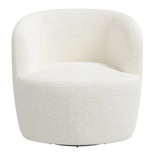 Chester Sheepskin Swivel Chair - Natural