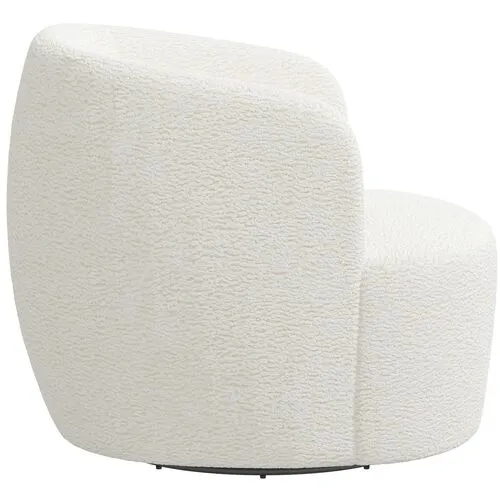 Chester Sheepskin Swivel Chair - Natural