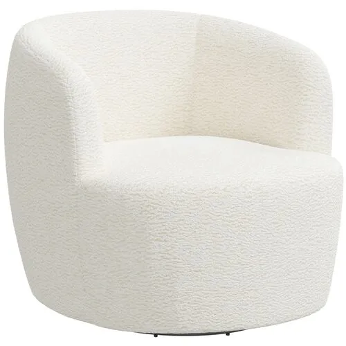 Chester Sheepskin Swivel Chair - Natural