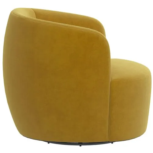 Chester Velvet Swivel Chair