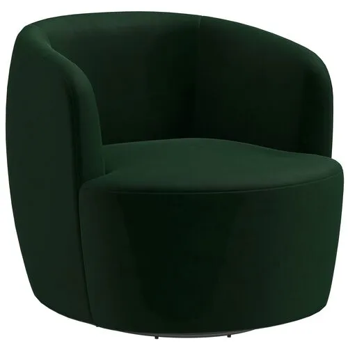 Chester Velvet Swivel Chair