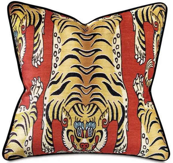 Bodie 18x18 Pillow, Red/Multi