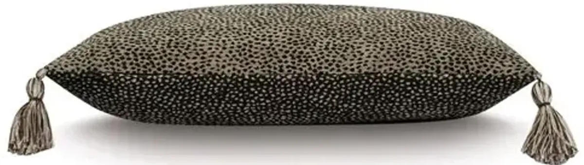 Aria 13x22 Lumbar Pillow - Tan/Black