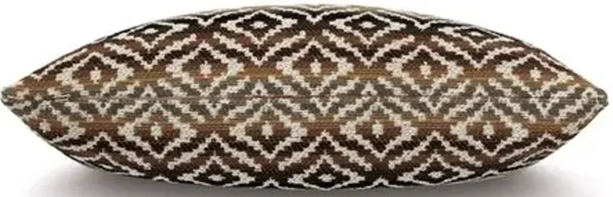 Horrace 15x26 Lumbar Pillow - Brown/Cream