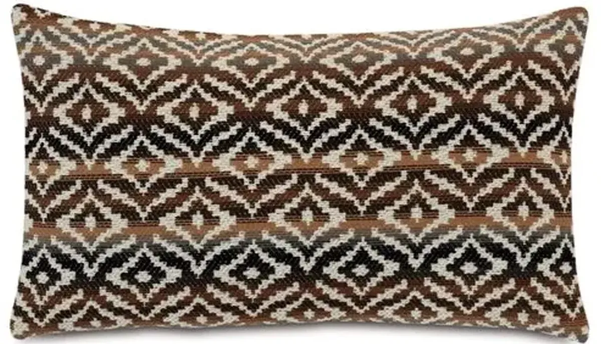 Horrace 15x26 Lumbar Pillow - Brown/Cream