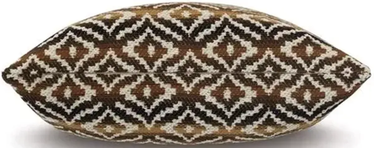 Horrace 22x22 Pillow - Brown/Cream