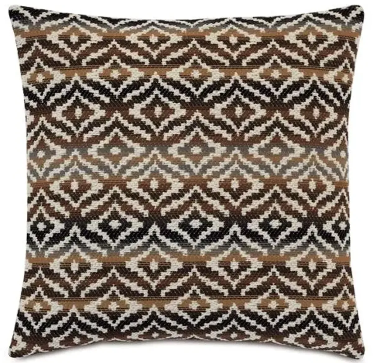 Horrace 22x22 Pillow - Brown/Cream