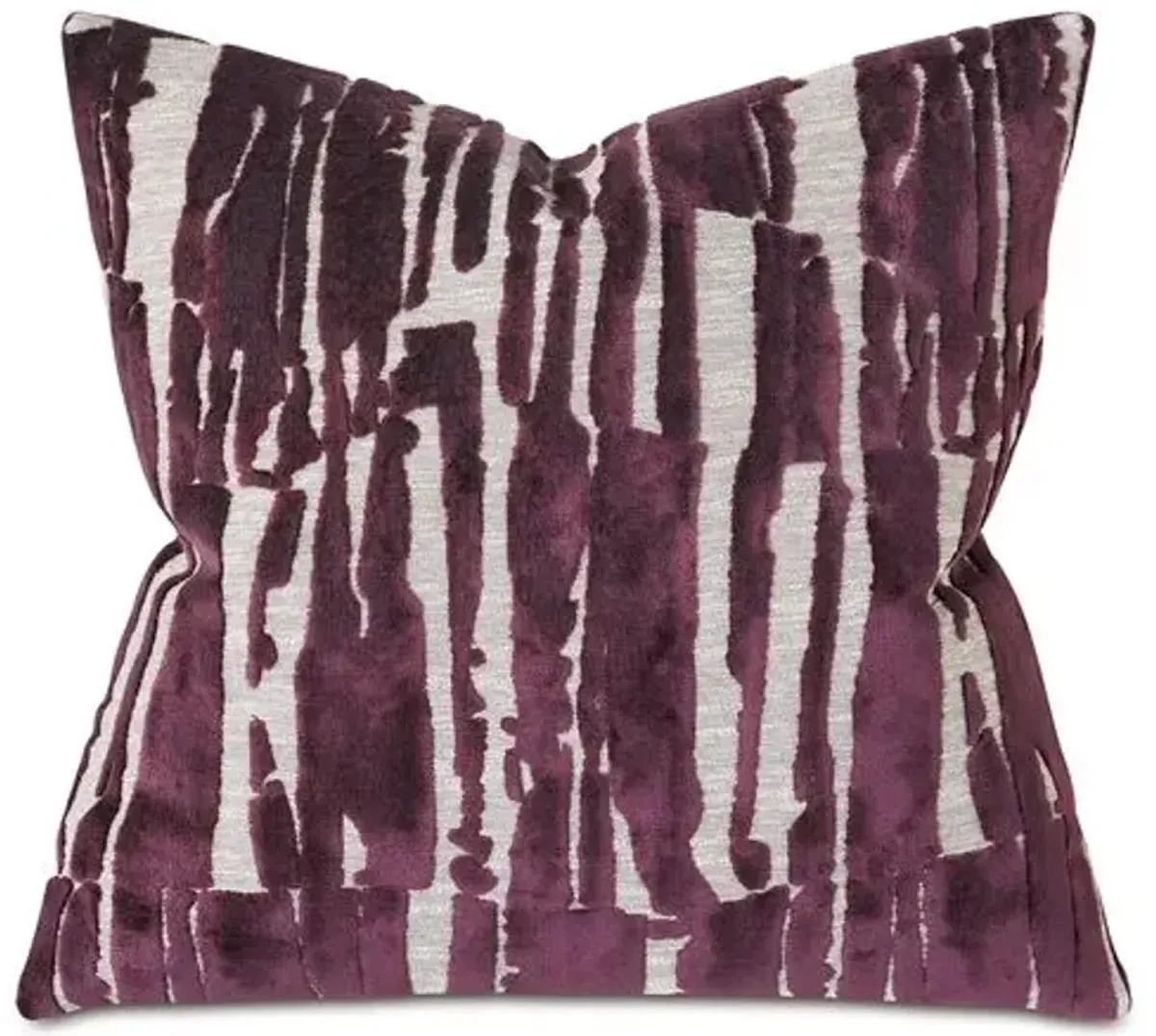 Lori 22x22 Velvet Pillow - Berry