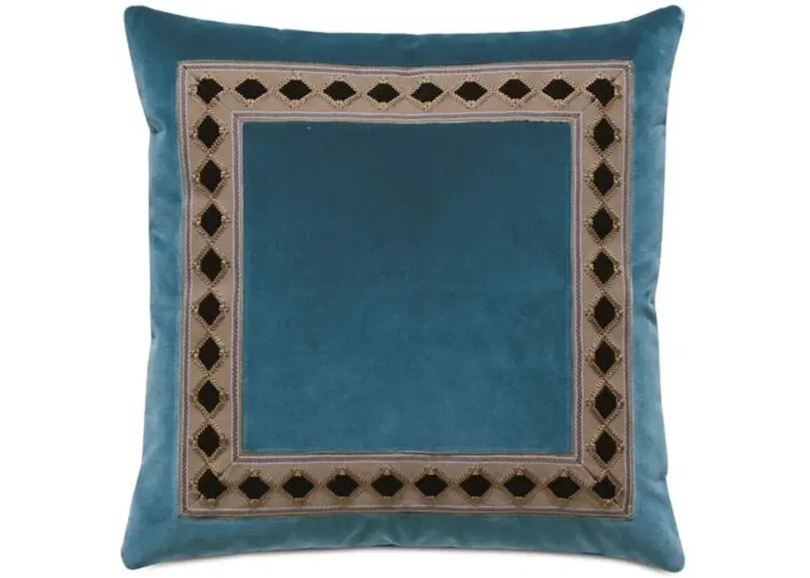 Betsy 20x20 Velvet Pillow - Blue