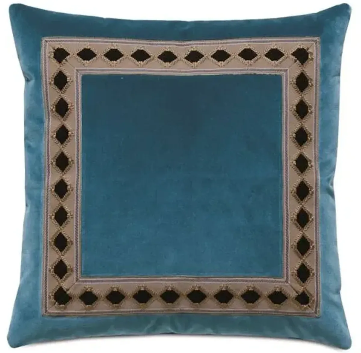 Betsy 20x20 Velvet Pillow - Blue