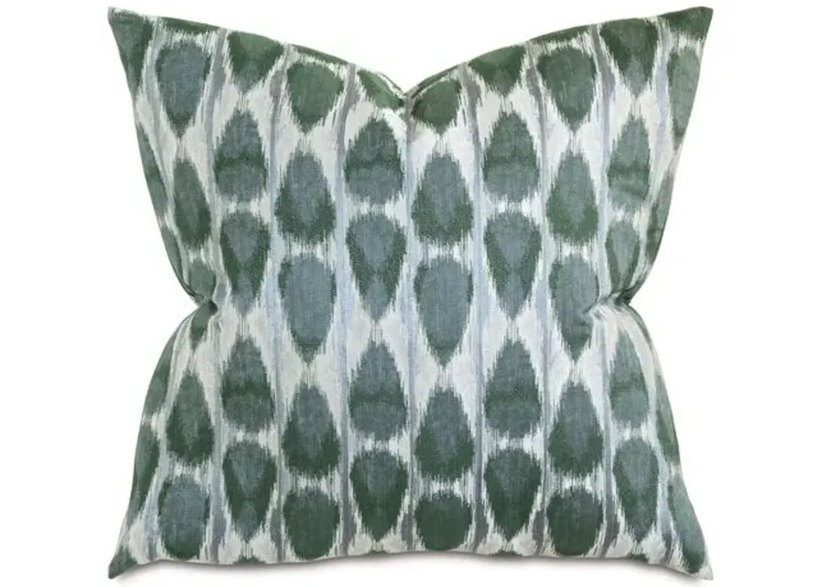 Manda 22x22 Ikat Pillow - Green