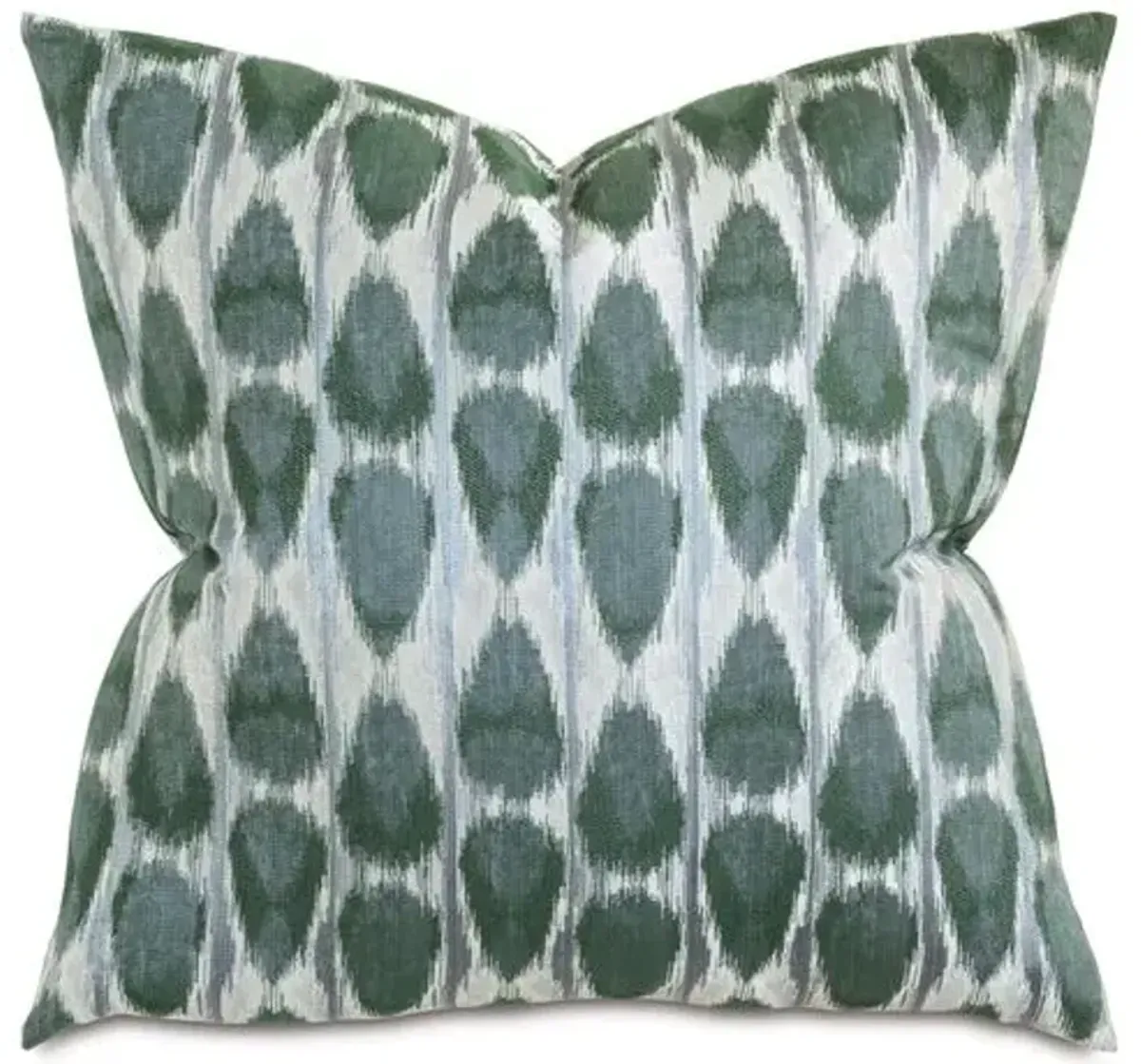 Manda 22x22 Ikat Pillow - Green