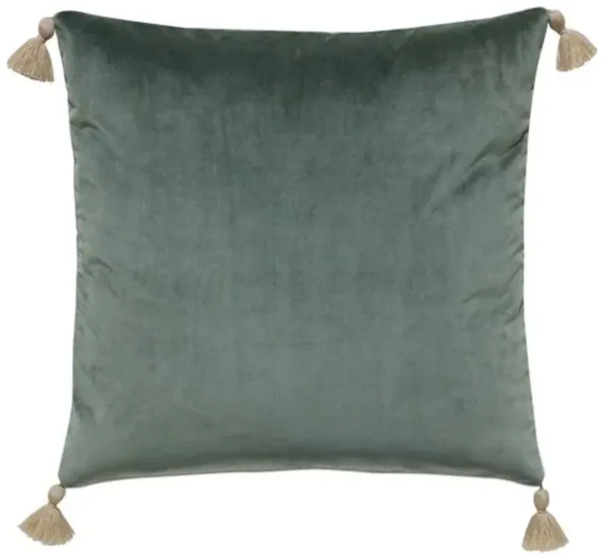 Mint Punch 20x20 Pillow - Dark Green