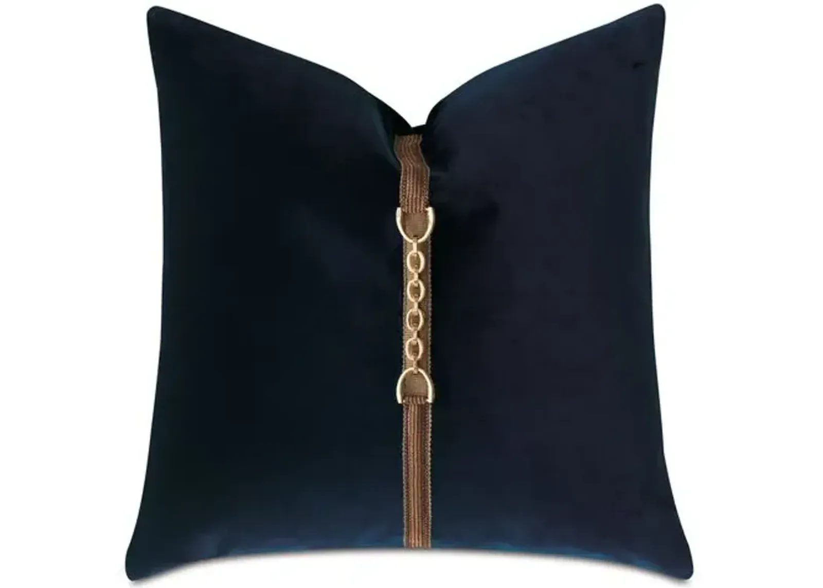 Natasha 20x20 Velvet Pillow - Navy Blue