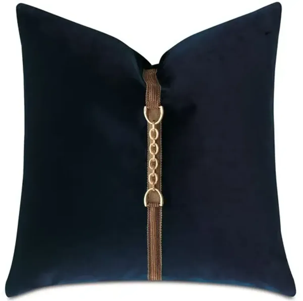 Natasha 20x20 Velvet Pillow - Navy Blue