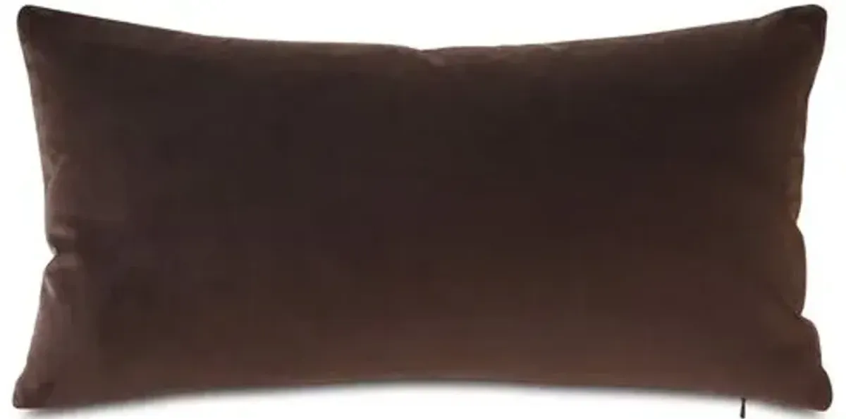 Marni 11x21 Leather Lumbar Pillow - Cocoa