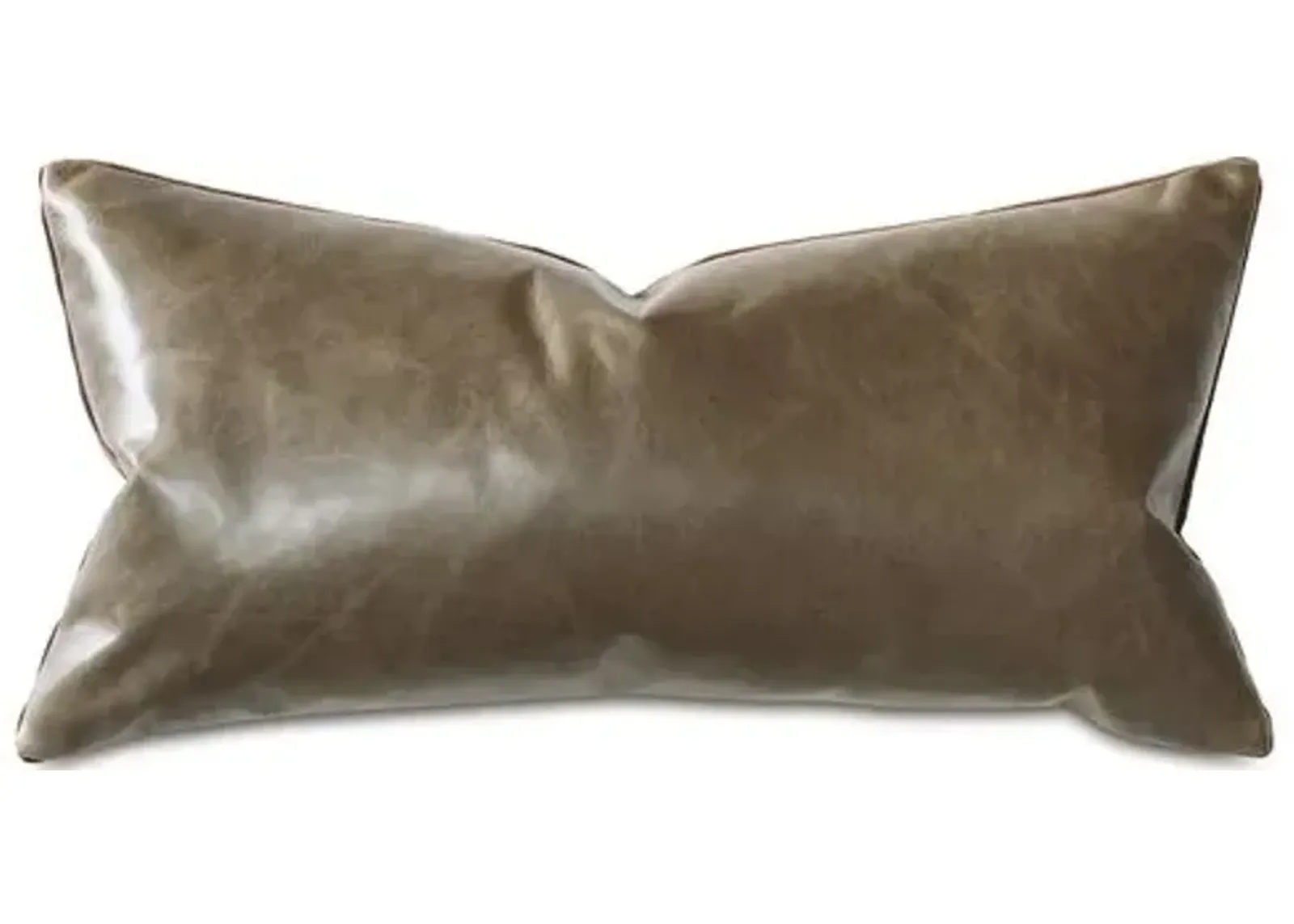 Marni 11x21 Leather Lumbar Pillow - Cocoa