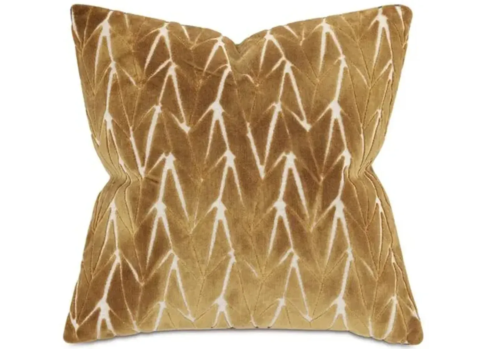 Phase Velvet 22x22 Pillow - Mustard