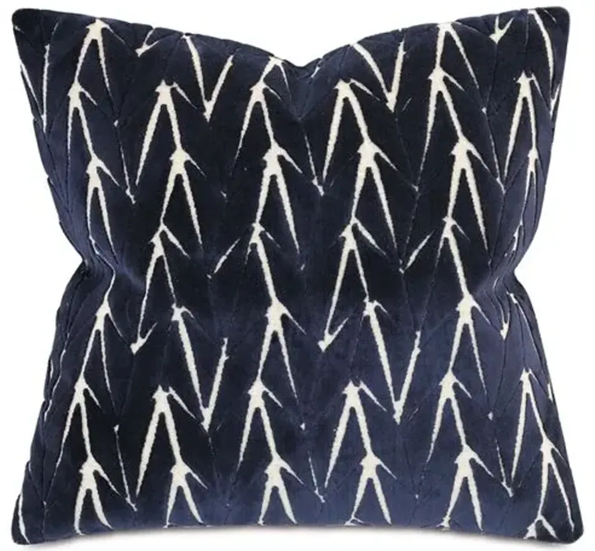 Phase Velvet 22x22 Pillow - Blue