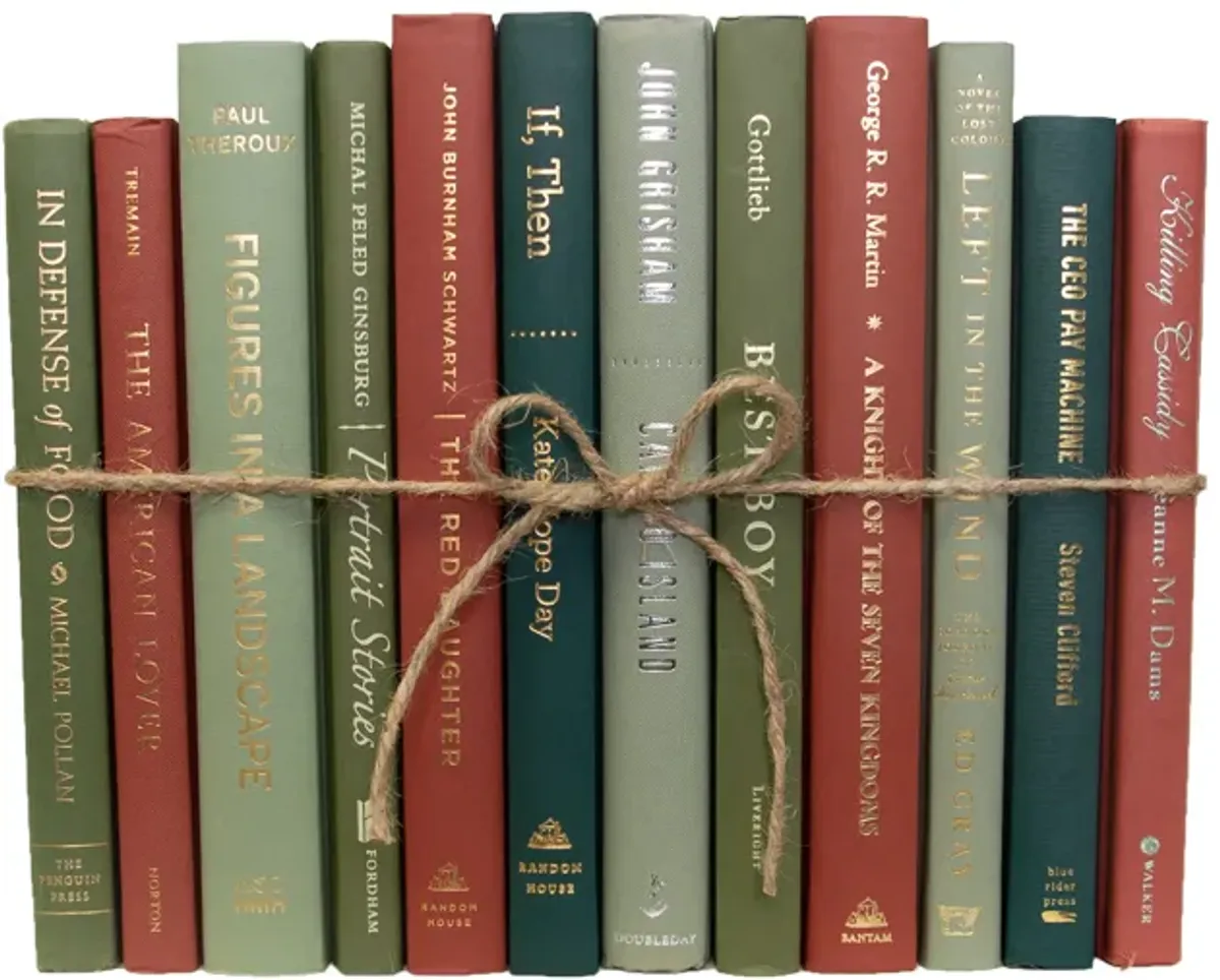 1-Foot Decorative Book Bundle, Autumn Pine