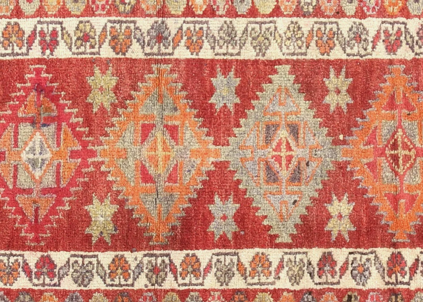 1960s Turkish Oushak Runner - 2'7" x 11' - Nalbandian - Red