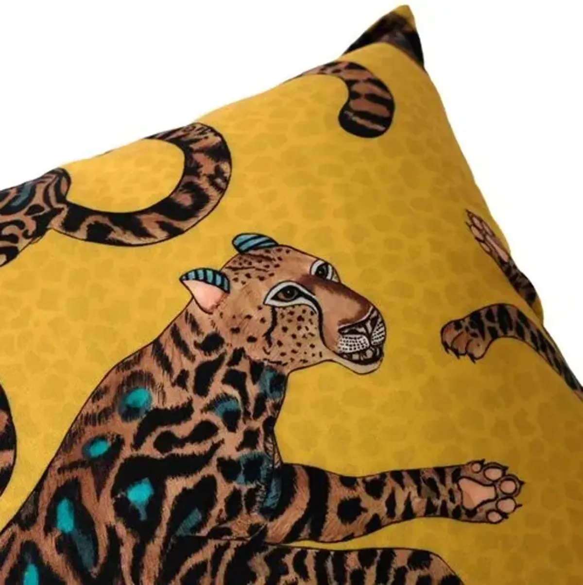 Cheetah Kings 20x20 Pillow - Gold - Ngala Trading Co.