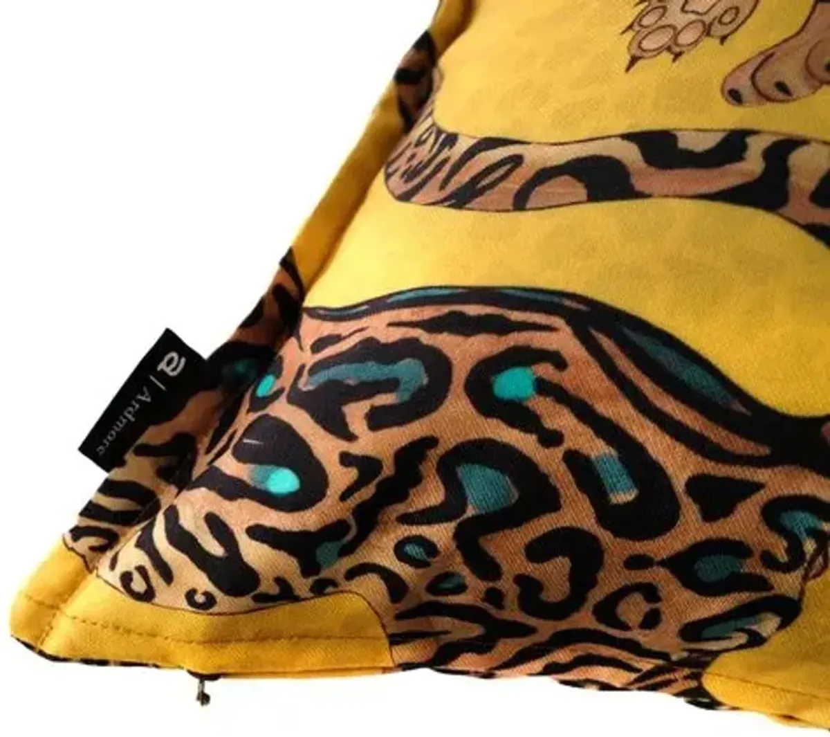 Cheetah Kings 20x20 Pillow - Gold - Ngala Trading Co.