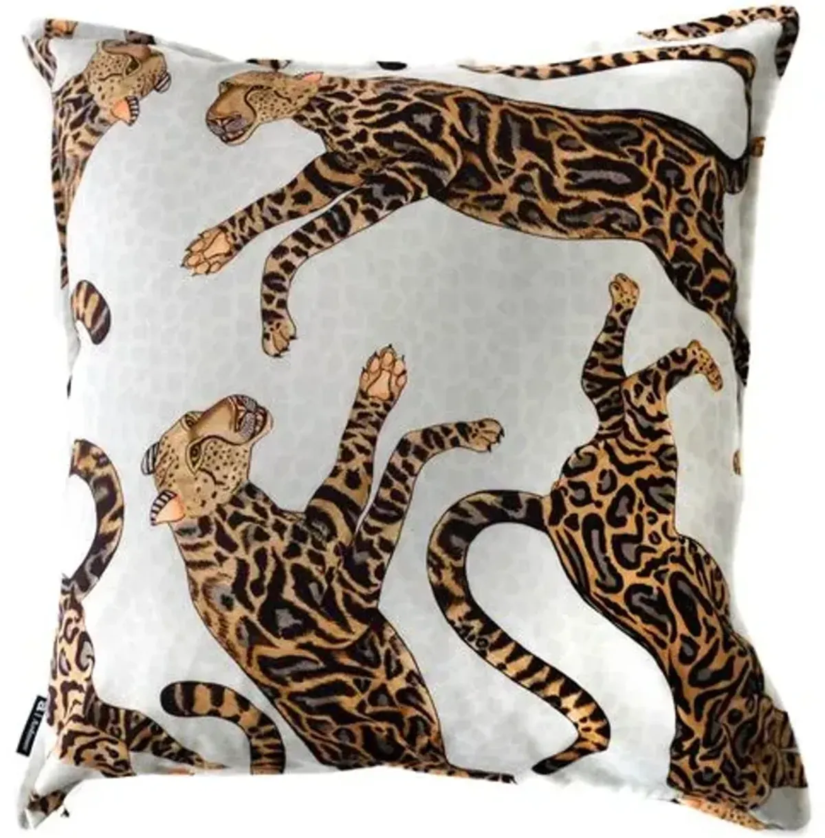 Cheetah Kings 20x20 Pillow - Stone - Ngala Trading Co.