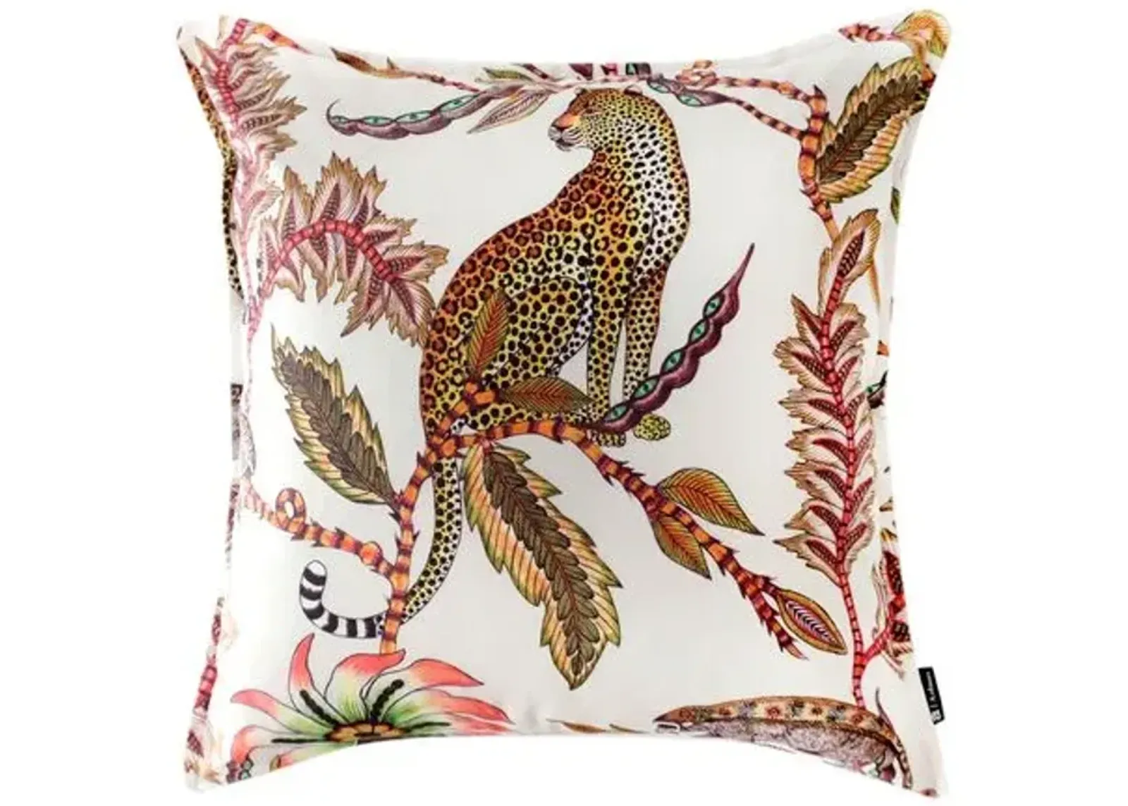 Monkey Bean 20x20 Pillow - Beige/Red - Ngala Trading Co.